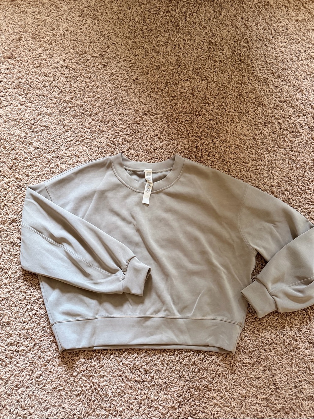 Lululemon athletic Olive Green Crewneck Pullover